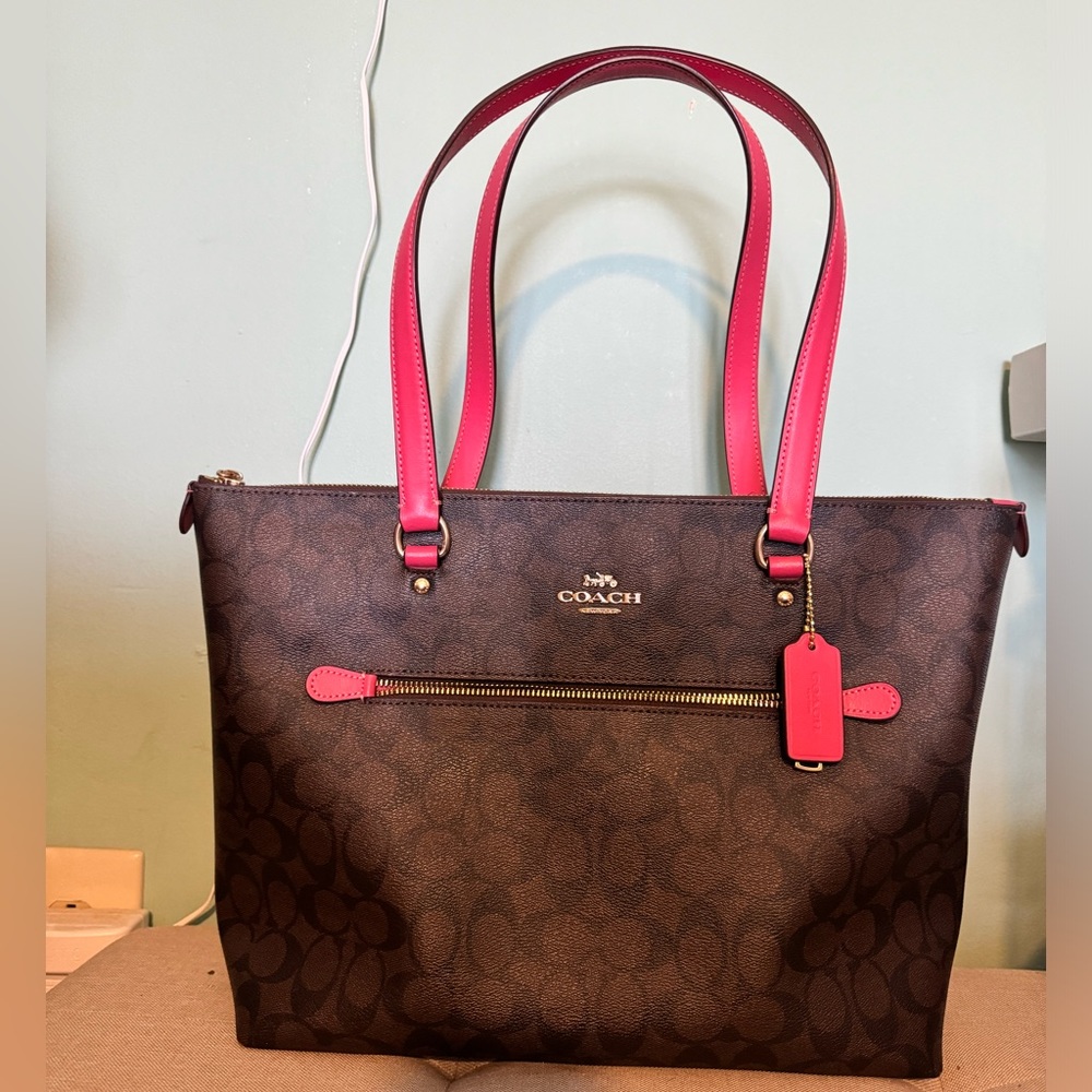 EUC Coach Signature Canvas Gallery Tote